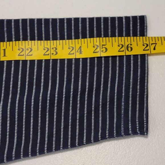 Untuckit Lambert Shirt Mens XL Crew Neck Long Sleeve Pullover Blue Casual Stripe - Picture 11 of 11